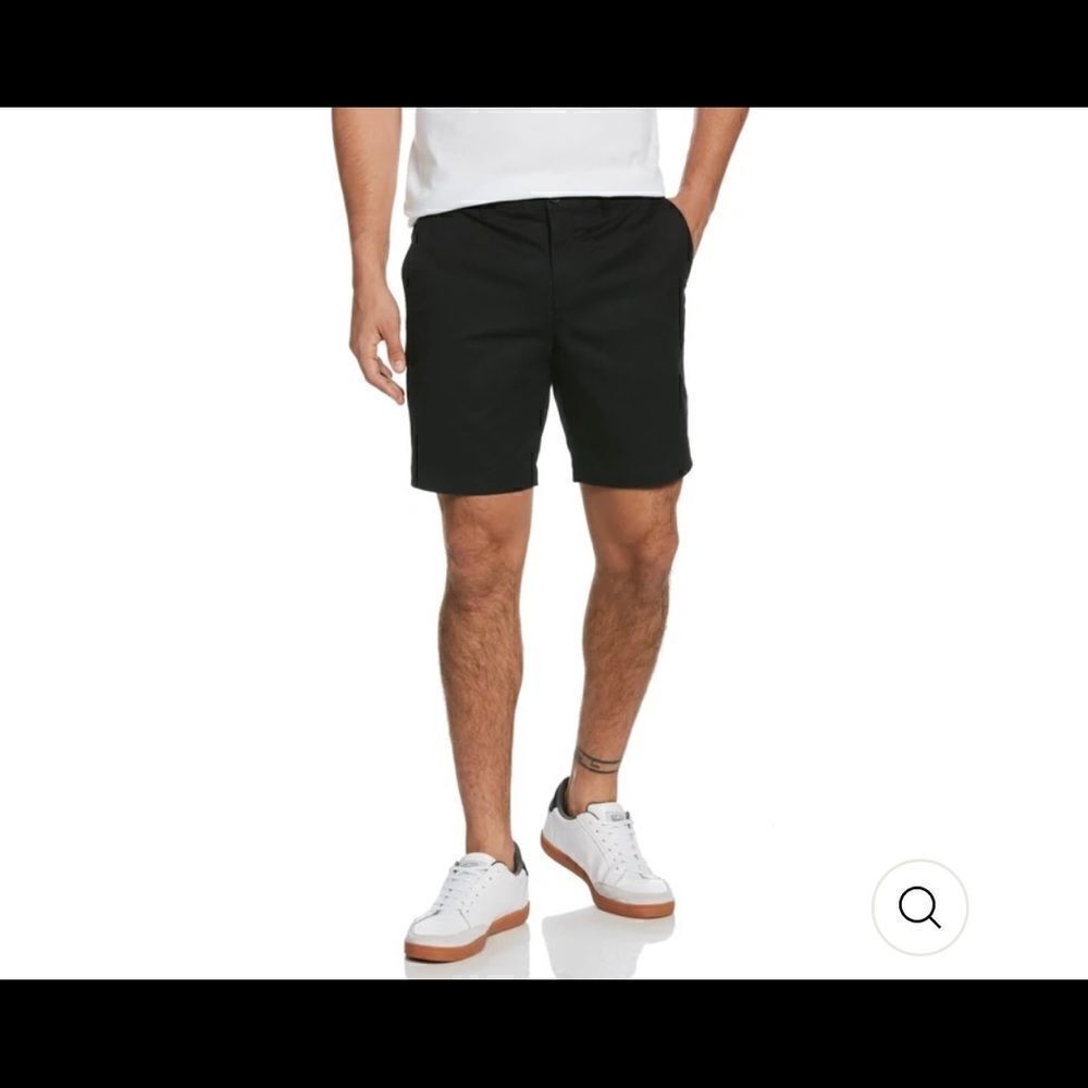 Penguin True Black Slim Fit Stretch 8 inch inseam shorts Brand New